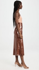 Party Dress Sexy Backless V-neck Sequin Halter Midi Dress