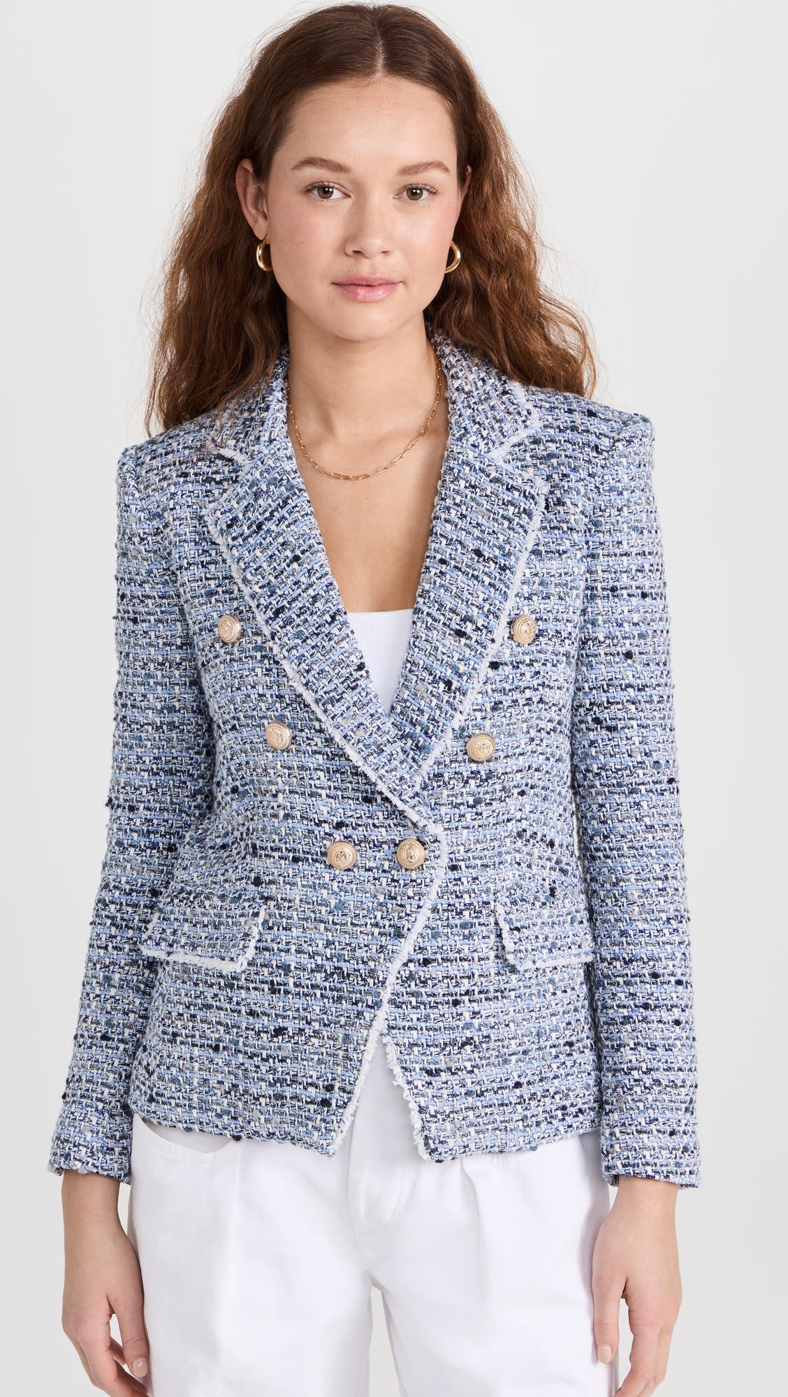 Factory made Tweed suit casual fashion button-up jacket