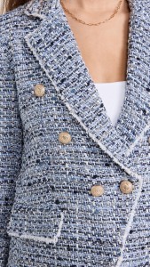 Factory made Tweed suit casual fashion button-up jacket