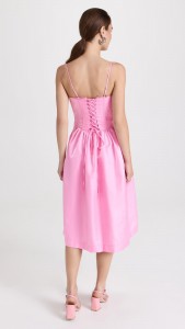 Club Dress Sexy Backless A-line Strapless Midi Dress