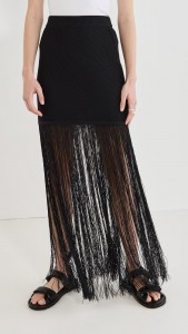 OEM Black fringe sexy elegant skirt