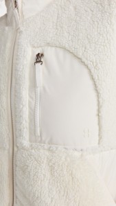 OEM Lamb wool zip-up collar stand-up vest