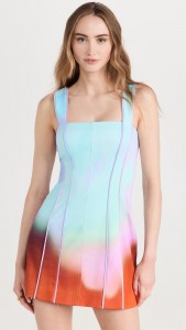 New Design Casual Tie-dye Halter Mini Dress